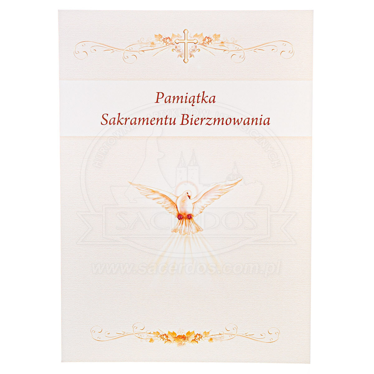 hurtownia-artykulow-liturgicznych-sacerdos-pamiatka-sakramentu-bierzmowania Pamiątka Sakramentu Bierzmowania - kartka z gołębicą - obrazek 1