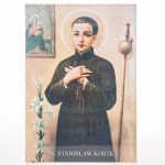 Obrazek św. Stanisław Kostka z modlitwą